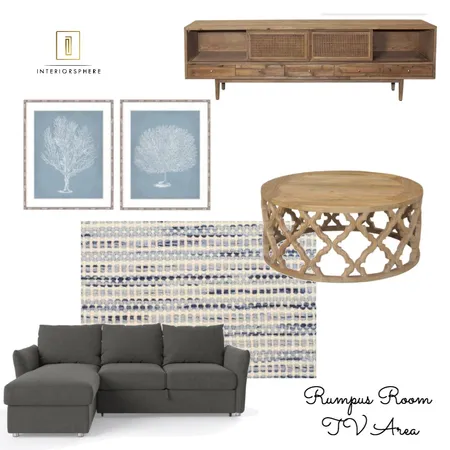 Hornsby Heights Rumpus Room TV Area Interior Design Mood Board by jvissaritis on Style Sourcebook