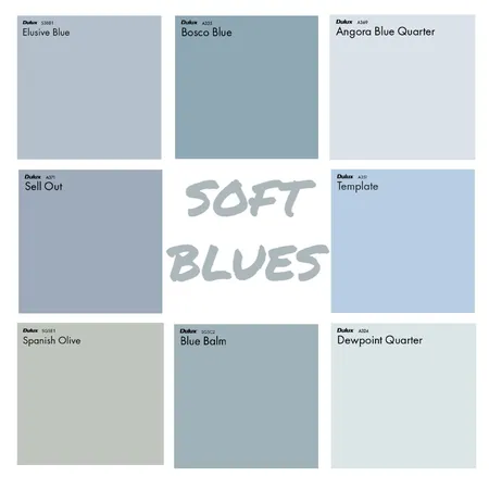 SOFT BLUES Interior Design Mood Board by homestylingbymel on Style Sourcebook