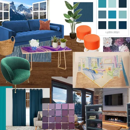 Color Living Room Interior Design Mood Board by Britbrit18 on Style Sourcebook