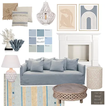 SOFT BLUES Interior Design Mood Board by homestylingbymel on Style Sourcebook