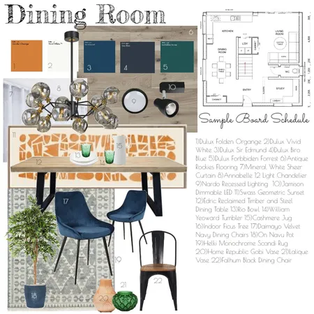 Dining Room Interior Design Mood Board by michelle_carla on Style Sourcebook