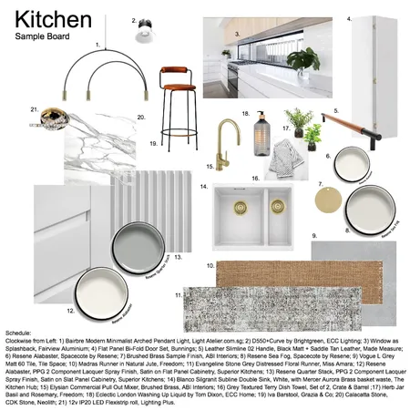 Kitchen Sample Board 2 Interior Design Mood Board by Helen Sheppard on Style Sourcebook