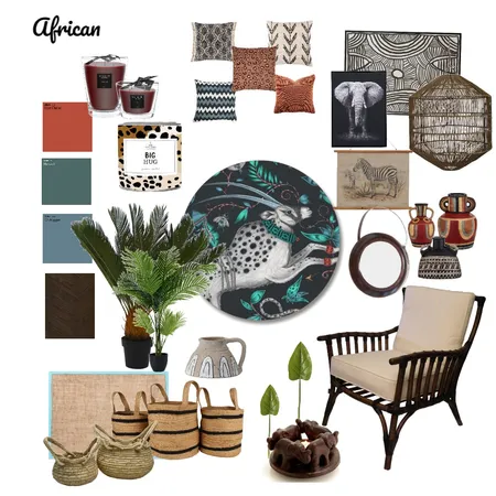 African Interior Design Mood Board by Vanessa Cordwell on Style Sourcebook