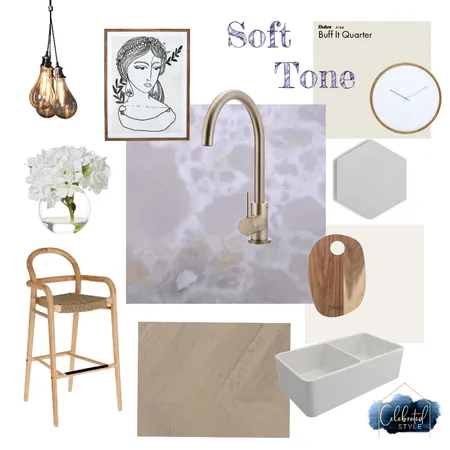 Kitchen Soft Tones Interior Design Mood Board by Celebrated Style on Style Sourcebook