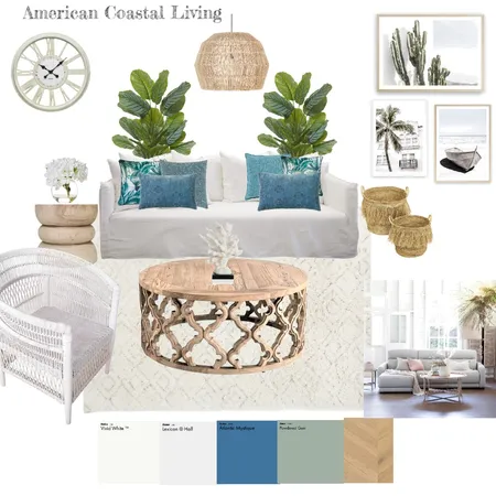 American Coastal living Interior Design Mood Board by rebeccagio on Style Sourcebook
