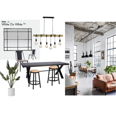 Industrial Dining room Interior Design Mood Board by Sikelelwa on Style Sourcebook