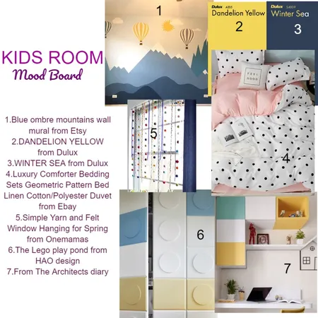 Children's Room Interior Design Mood Board by Ajitha Jasti on Style Sourcebook