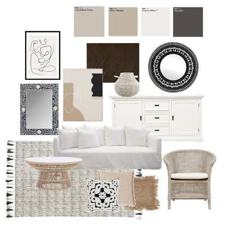 Coastal Hamptons Living Interior Design Mood Board by emmacurcio on Style Sourcebook