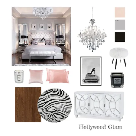 Hollywood Glam Interior Design Mood Board by BronwenK on Style Sourcebook