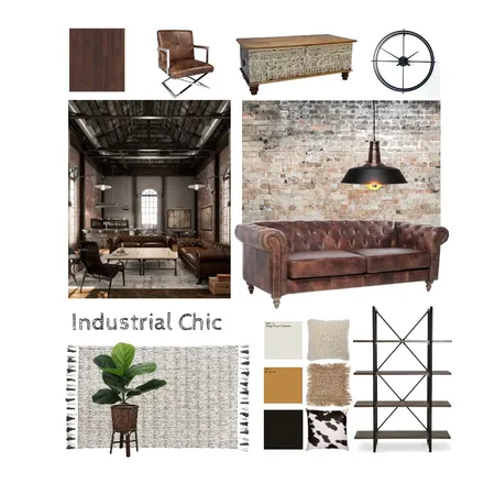 Industrial Chic Interior Design Mood Board by BronwenK on Style Sourcebook
