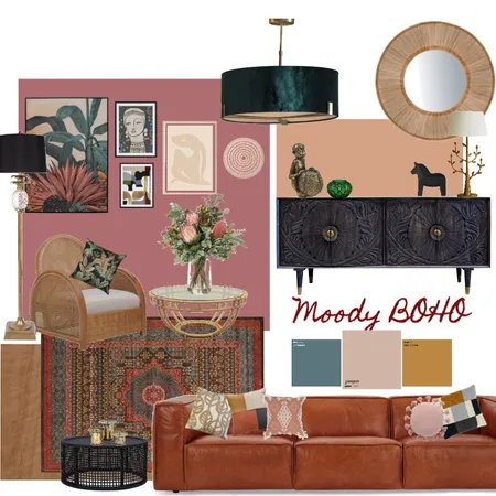 Moody Boho 2 Interior Design Mood Board by Mary Ord on Style Sourcebook