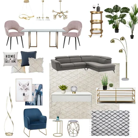 Living + Dining 6 - NEW Interior Design Mood Board by Carolina Nunes on Style Sourcebook