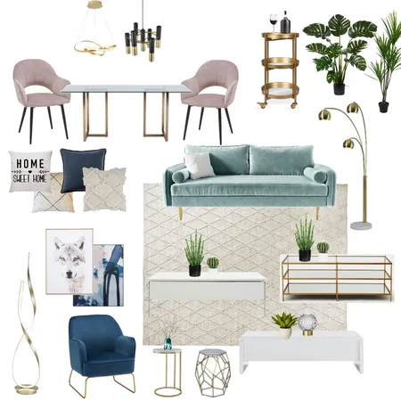 Living + Dining 11 - NEW Interior Design Mood Board by Carolina Nunes on Style Sourcebook