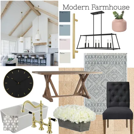 First Mood Board - Modern Farmhouse Interior Design Mood Board by sheenawhelan on Style Sourcebook