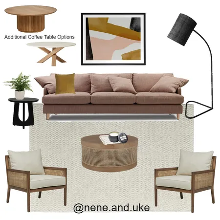 Earthy Lounge Interior Design Mood Board by nene&uke on Style Sourcebook
