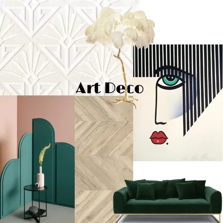 Art Deco Interior Design Mood Board by Yana Flourentzou on Style Sourcebook