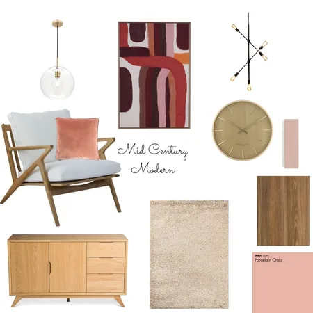 Mid Century Modr=ern Interior Design Mood Board by Cathsstyle on Style Sourcebook