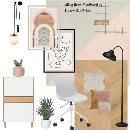 Study Room Interior Design Mood Board by Famewalk Interiors on Style Sourcebook