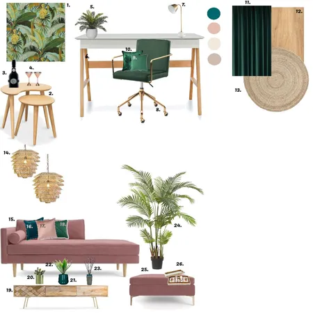 Study and Chile Zone Room Interior Design Mood Board by YasmiArtDesign on Style Sourcebook