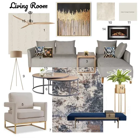 Living Room Interior Design Mood Board by Nuria on Style Sourcebook