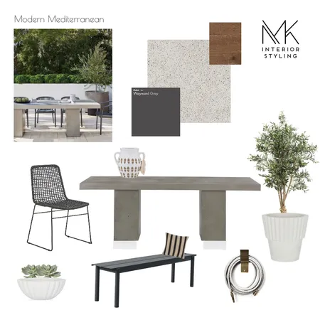 Courtyard Mediterranean Interior Design Mood Board by Mkinteriorstyling@gmail.com on Style Sourcebook