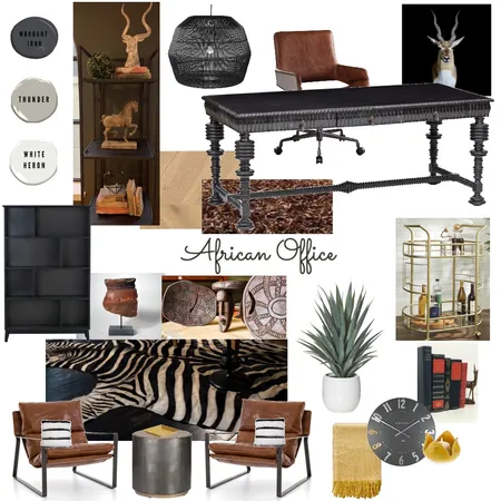 African office Interior Design Mood Board by sdanielle44 on Style Sourcebook
