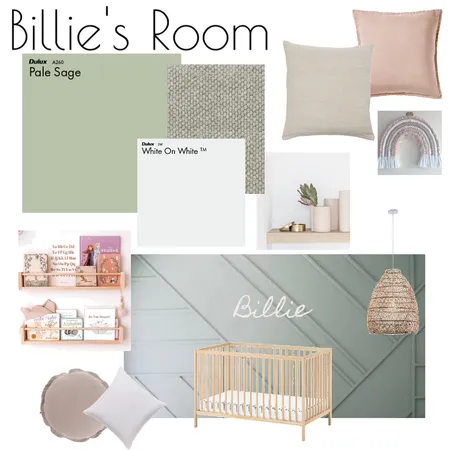 Billie's Bedroom Interior Design Mood Board by AmberReddie on Style Sourcebook