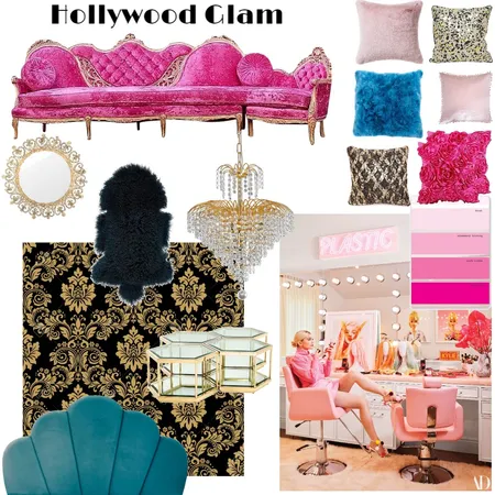Hollywood Glam Interior Design Mood Board by meljay on Style Sourcebook