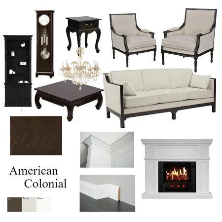 American Colonial Interior Design Mood Board by Gia123 on Style Sourcebook