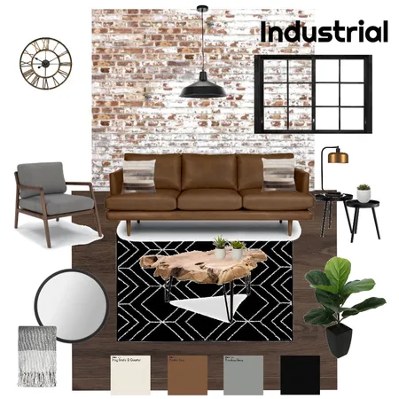 Industrial - Masculine Interior Design Mood Board by abeer.aljassim on Style Sourcebook