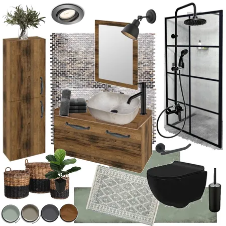 RUSTIC BATH Interior Design Mood Board by YANNII on Style Sourcebook