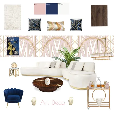 Art Deco Interior Design Mood Board by abeer.aljassim on Style Sourcebook