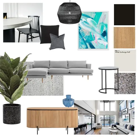 Contemporary Monochrome Interior Design Mood Board by NatalieMannahDesign on Style Sourcebook