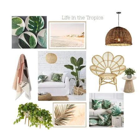 Tropical Interior Design Mood Board by Lauren Stirling on Style Sourcebook