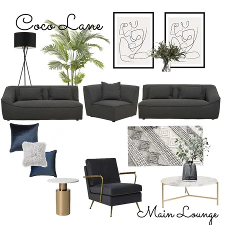 Scottsdale Turn Main Lounge Area Interior Design Mood Board by CocoLane Interiors on Style Sourcebook