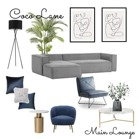 Scottsdale Turn Main Lounge Area Interior Design Mood Board by CocoLane Interiors on Style Sourcebook