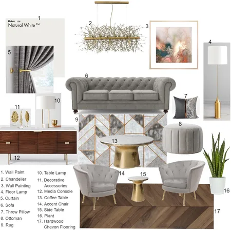 Modern Living room Interior Design Mood Board by Udy on Style Sourcebook