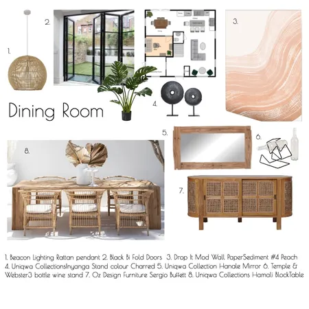 Dining Room | Mod 9 Interior Design Mood Board by CJR - Interior Consultant on Style Sourcebook