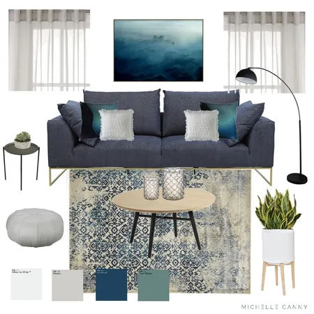 Industrial meets Boho Living Space Interior Design Mood Board by Michelle Canny Interiors on Style Sourcebook