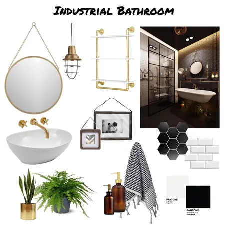 Industrial Bathroom Interior Design Mood Board by katleyarandia on Style Sourcebook