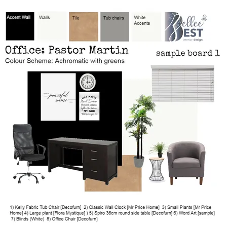 CRC NEW Pastor Martin office sample 1 Interior Design Mood Board by Zellee Best Interior Design on Style Sourcebook