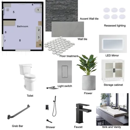 ada bathroom Interior Design Mood Board by alinaprotsgraves on Style Sourcebook
