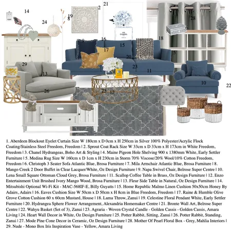 Living Room Interior Design Mood Board by jeandremcintyre@gmail.com on Style Sourcebook