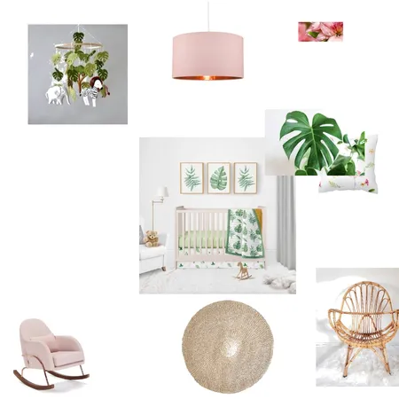 tropical baby room Interior Design Mood Board by Euleri decors on Style Sourcebook