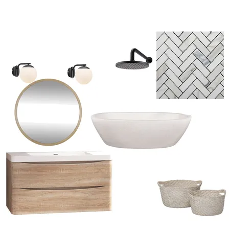Modern Bathroom Interior Design Mood Board by kellybeswitherick on Style Sourcebook
