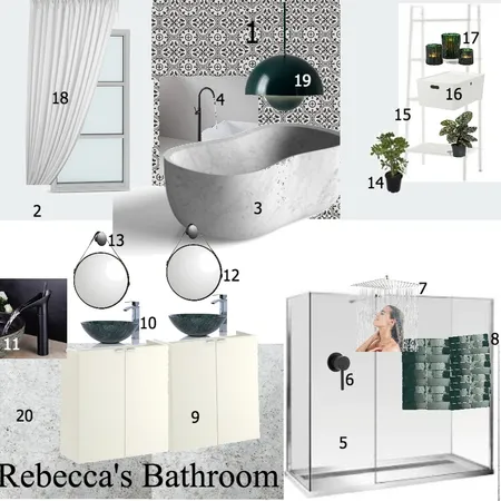 Beckys bathroom Interior Design Mood Board by TaraStirling on Style Sourcebook