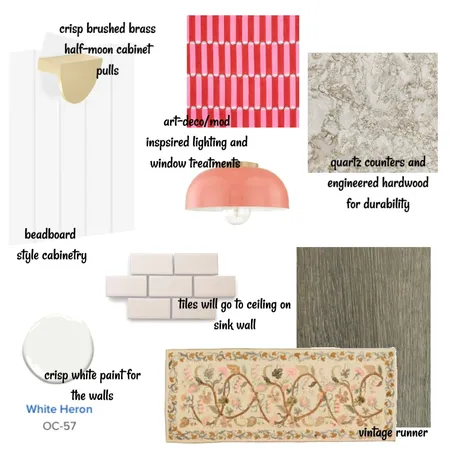 mod pink kitchen Interior Design Mood Board by teresaedser_ on Style Sourcebook