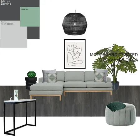 black / grey livingroom Interior Design Mood Board by EricaP on Style Sourcebook