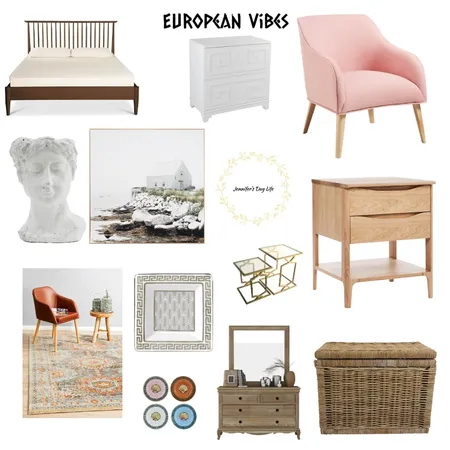 European Vibes Interior Design Mood Board by Jennifer's Day Life on Style Sourcebook