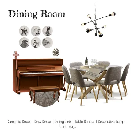 Minimalist Dining Room Interior Design Mood Board by ditadot on Style Sourcebook